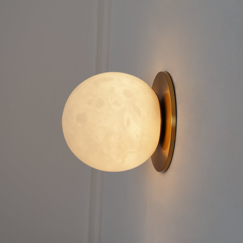 Vevinir Applique Murale Globe en Albâtre - Neutralighting