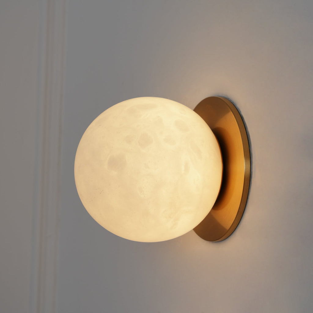 Vevinir Applique Murale Globe en Albâtre - Neutralighting