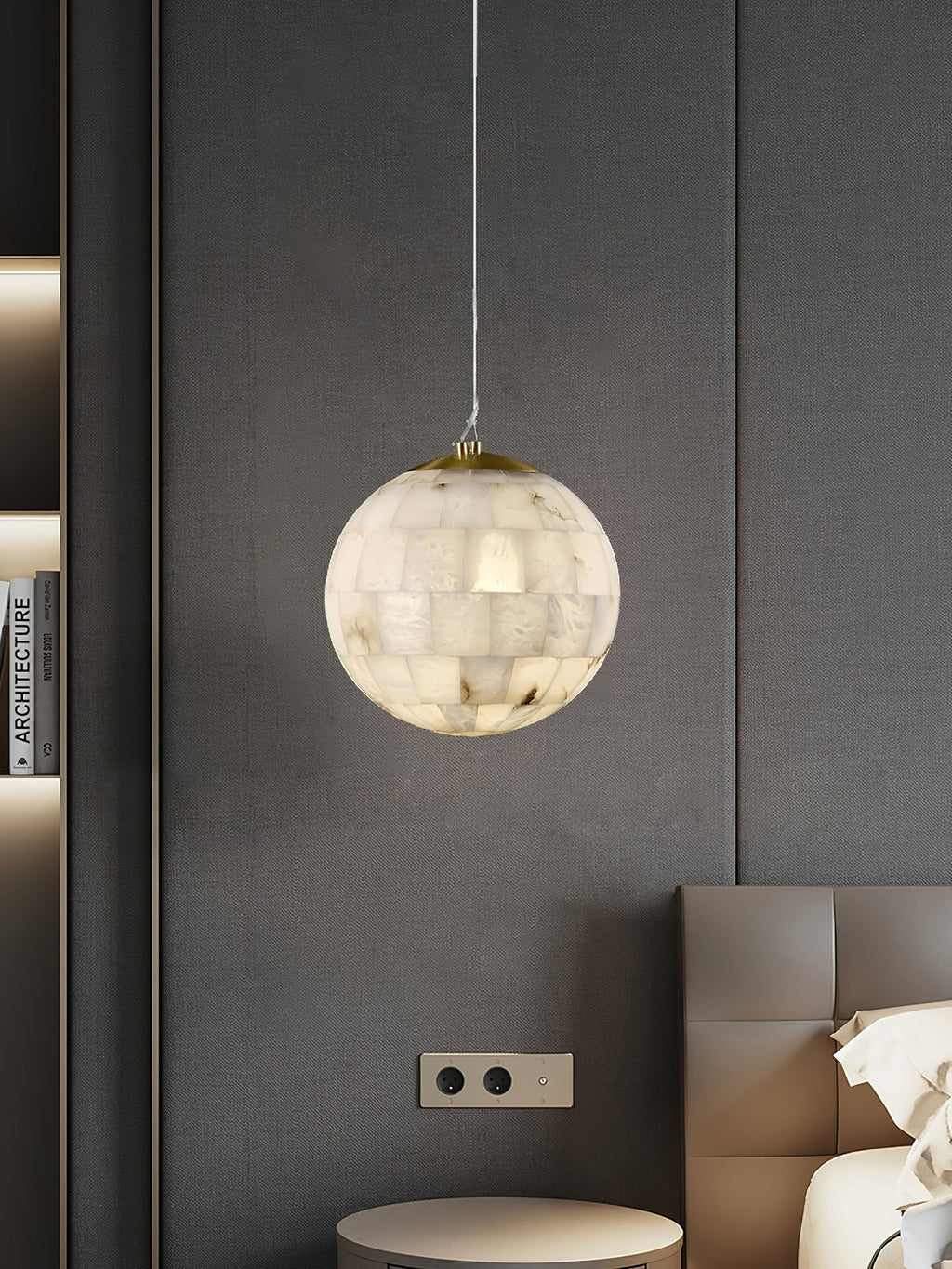 Fljotuvye Suspension en Alabastre Boule Moderne - Neutralighting