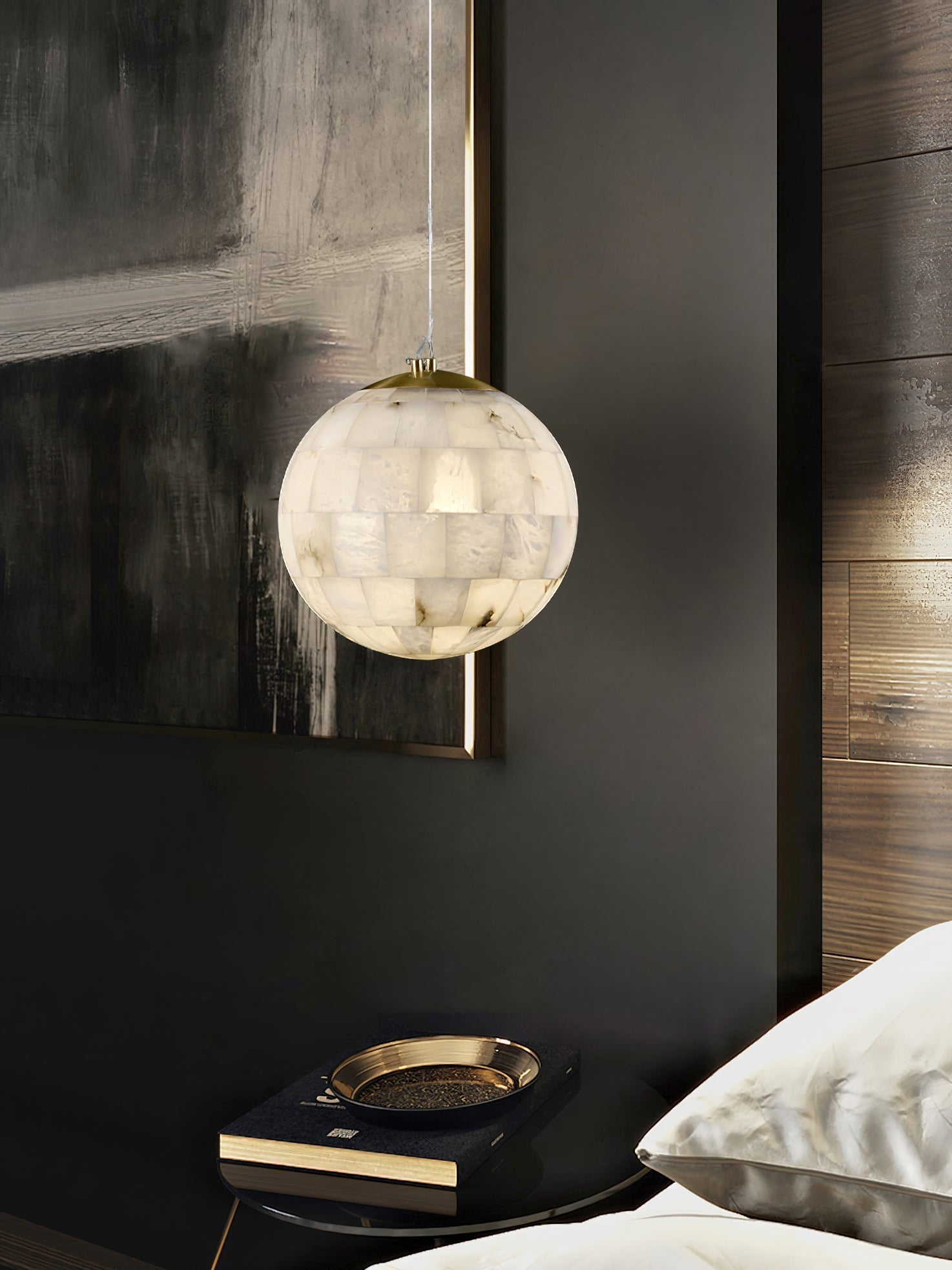 Fljotuvye Suspension en Alabastre Boule Moderne - Neutralighting
