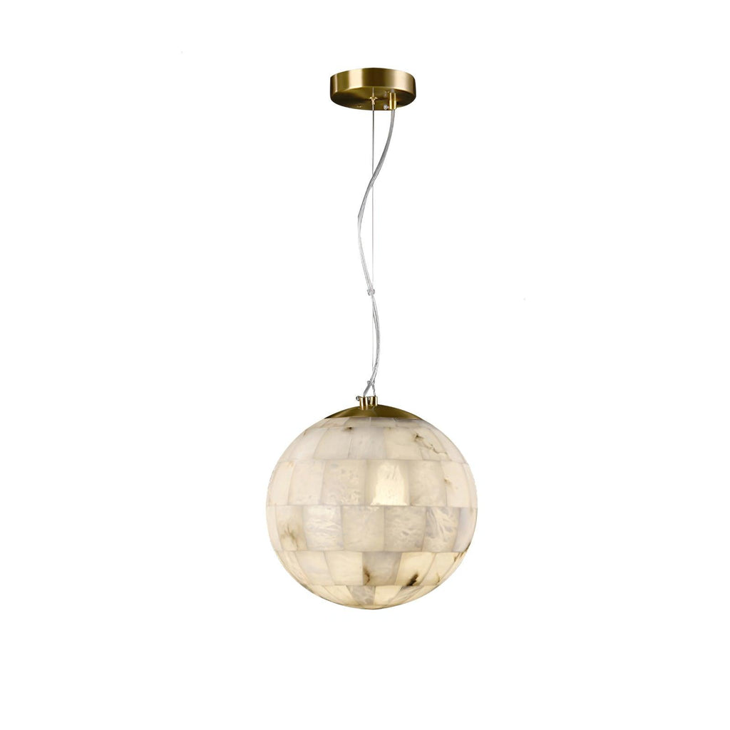Isolde Albâtre Globe Pendentif Lumière - Neutralighting