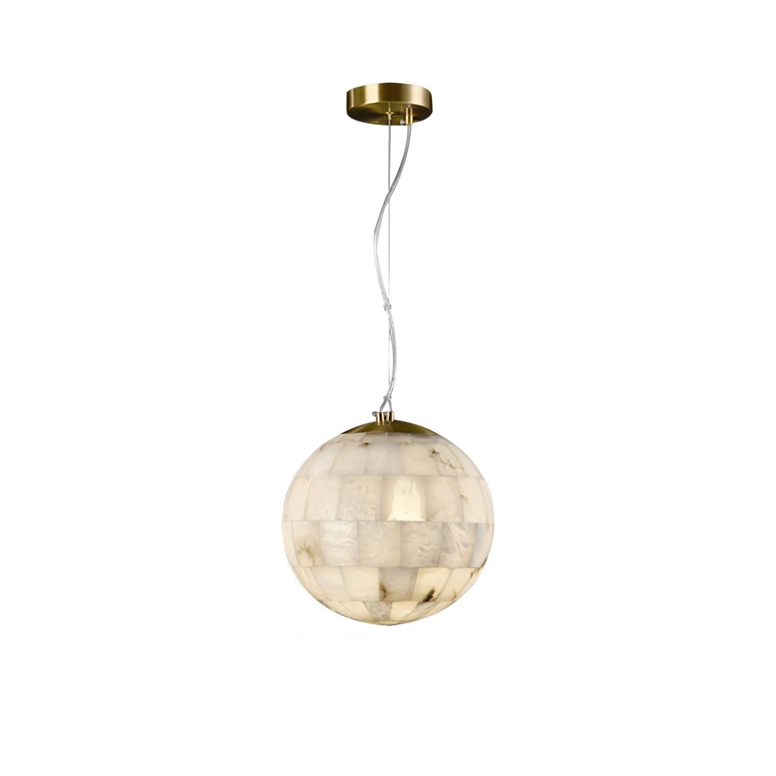 Isolde Albâtre Globe Pendentif Lumière - Neutralighting