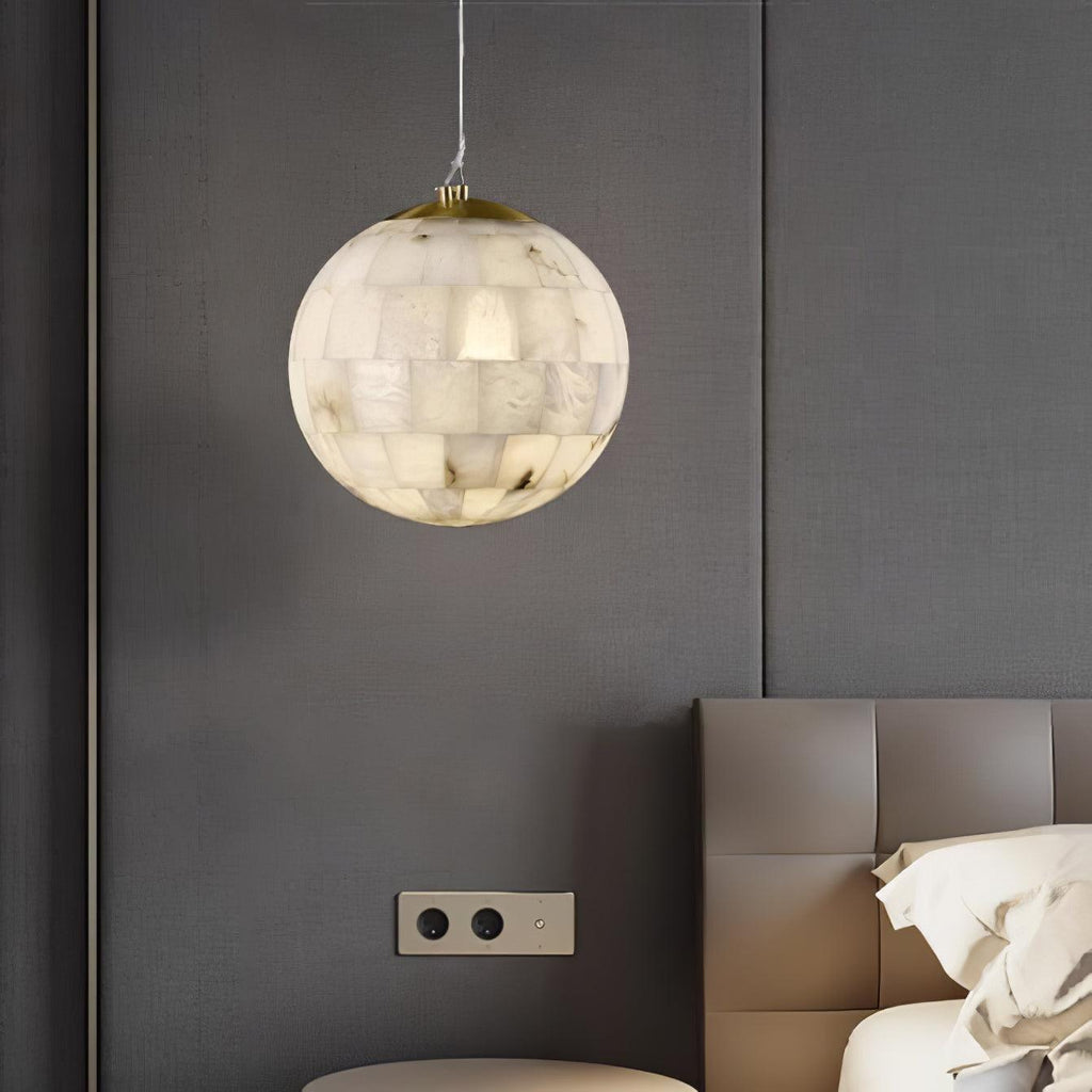 Isolde Albâtre Globe Pendentif Lumière - Neutralighting