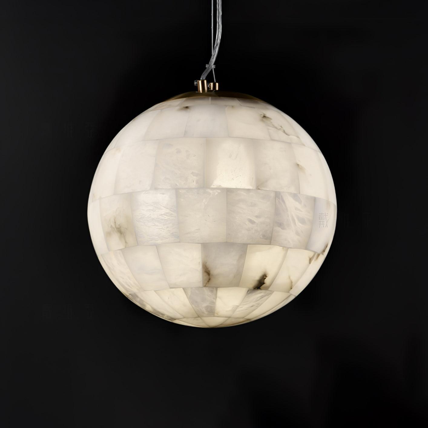 Isolde Albâtre Globe Pendentif Lumière - Neutralighting