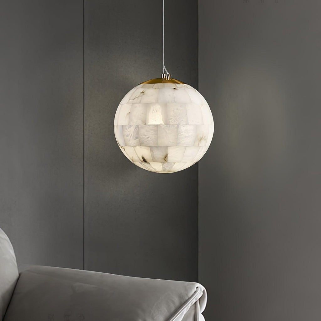 Isolde Albâtre Globe Pendentif Lumière - Neutralighting