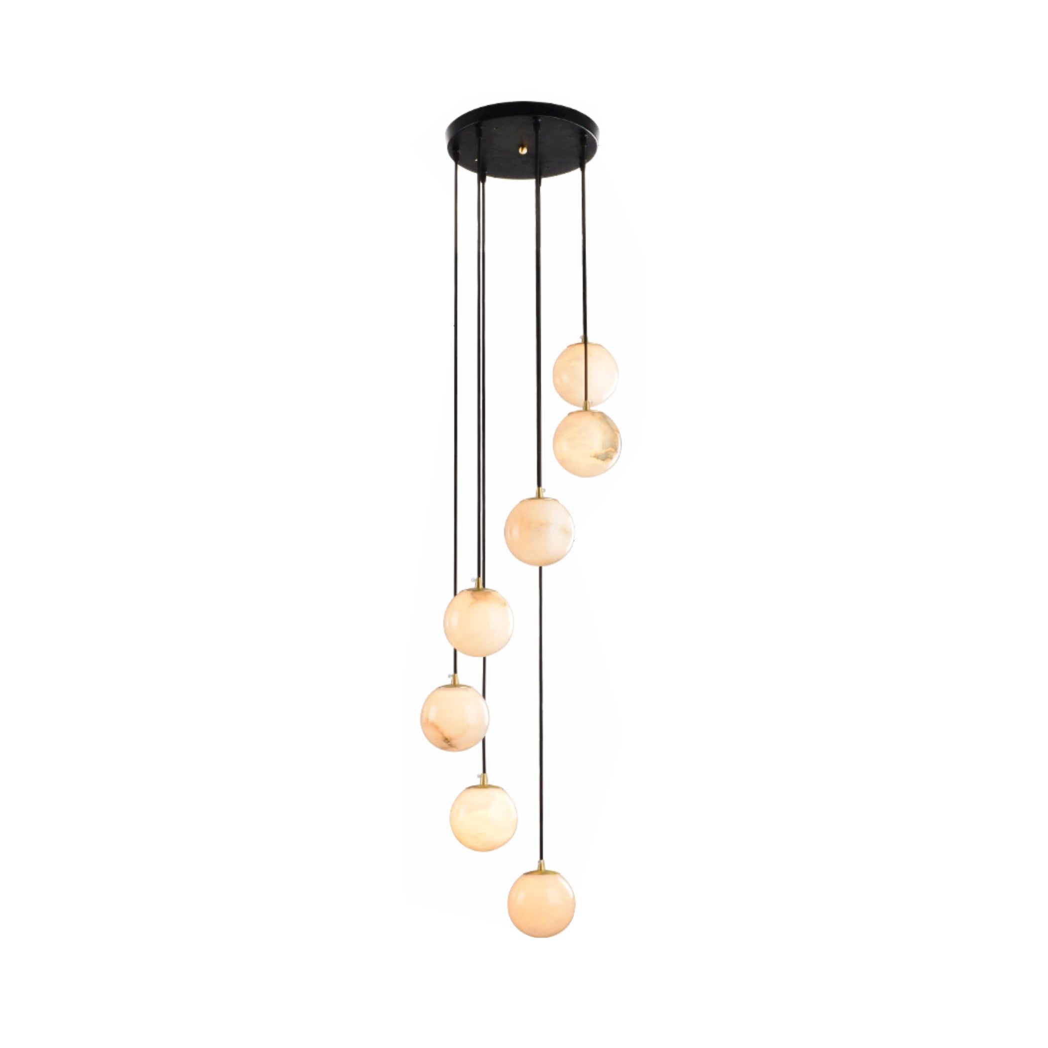 Gloruvye Lustre Métal Boules Moderne en Grappes - Neutralighting