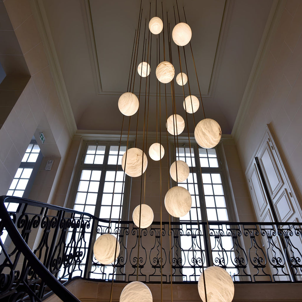 Gloruvye Lustre Métal Boules Moderne en Grappes - Neutralighting