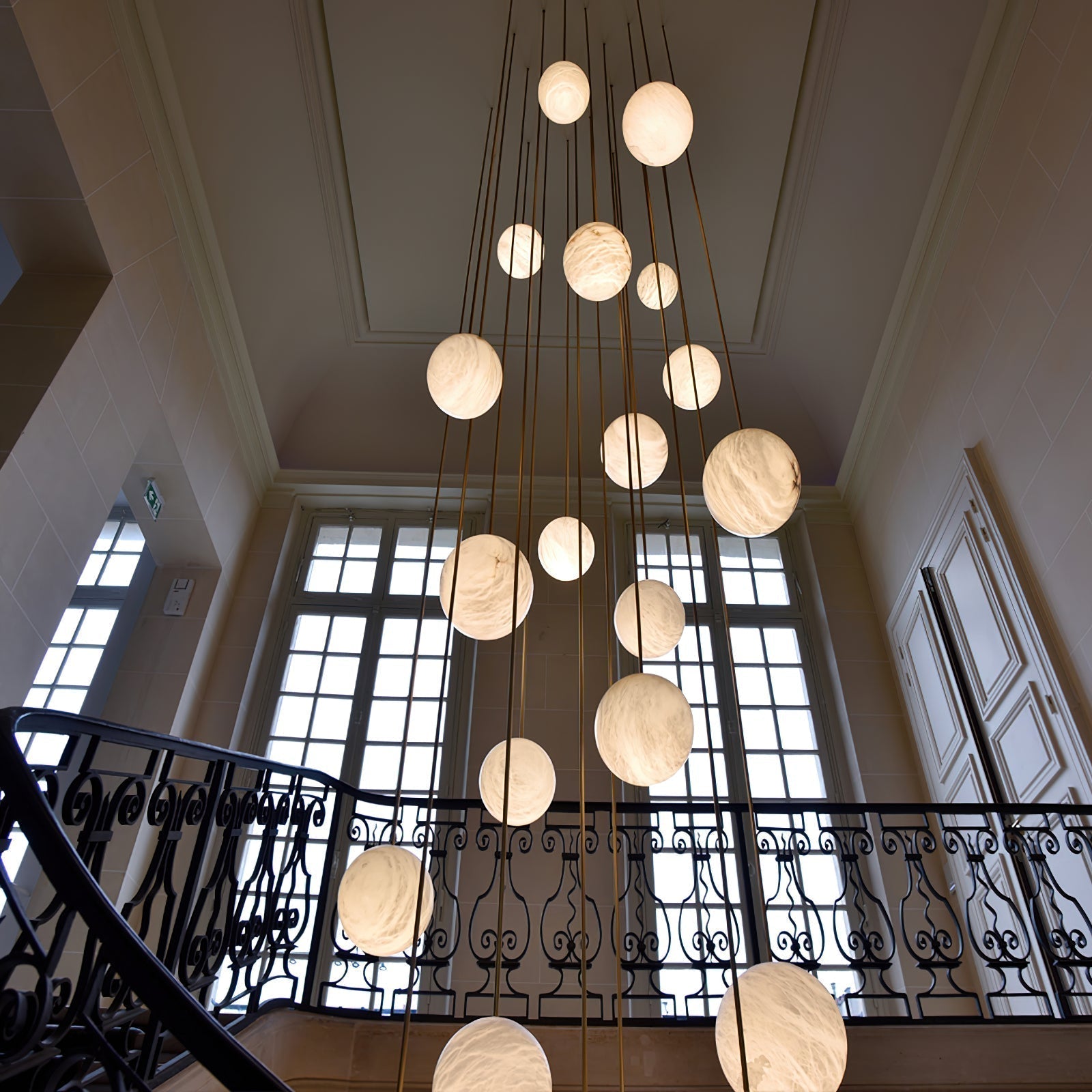 Gloruvye Lustre Métal Boules Moderne en Grappes - Neutralighting