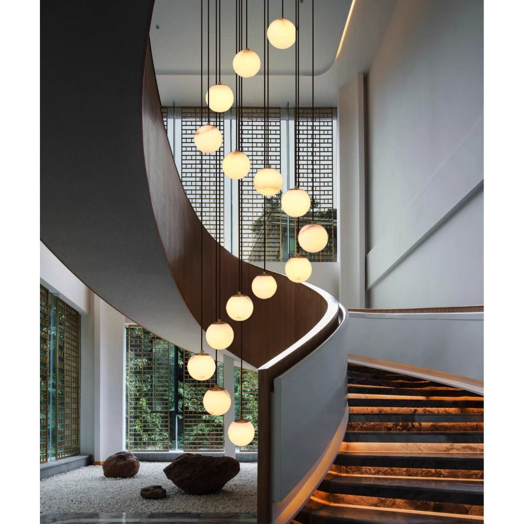 Gloruvye Lustre Métal Boules Moderne en Grappes - Neutralighting