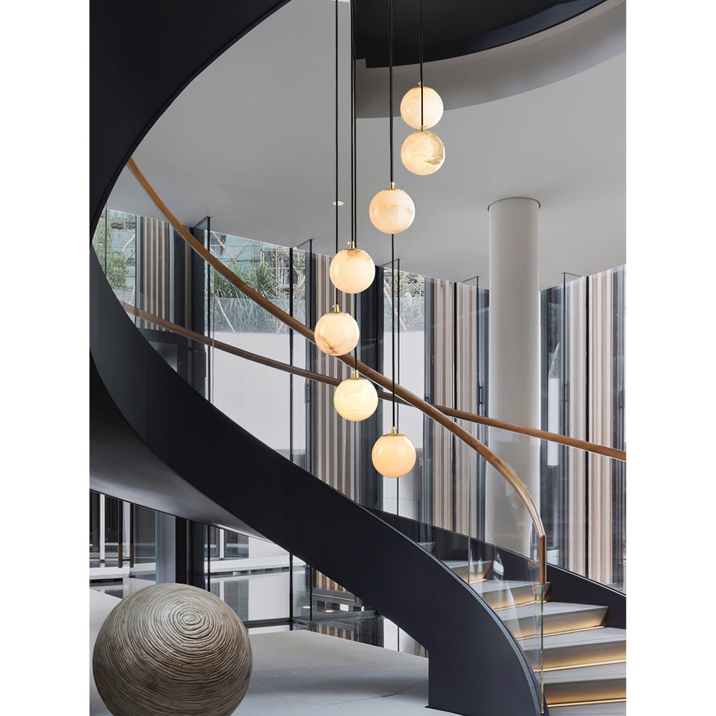 Gloruvye Lustre Métal Boules Moderne en Grappes - Neutralighting