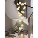 Gloruvye Lustre Métal Boules Moderne en Grappes - Neutralighting