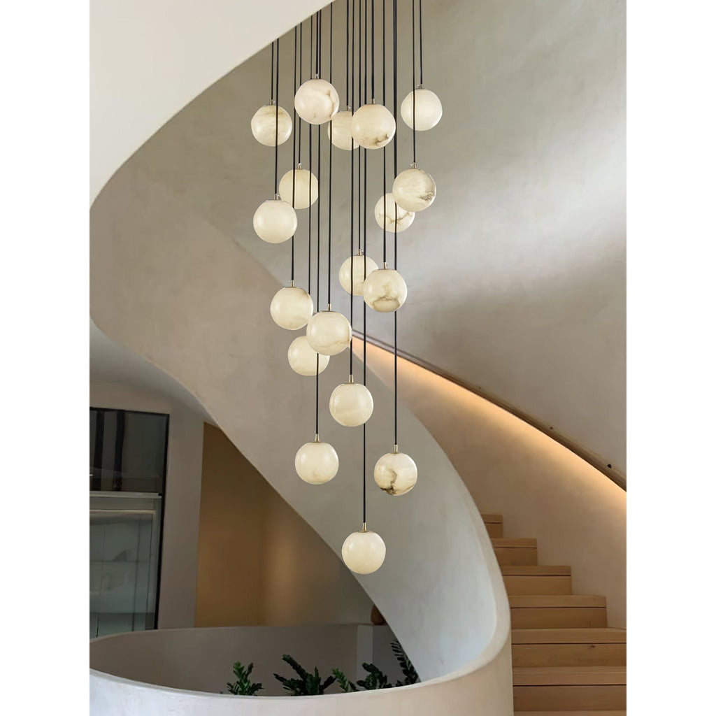 Gloruvye Lustre Métal Boules Moderne en Grappes - Neutralighting