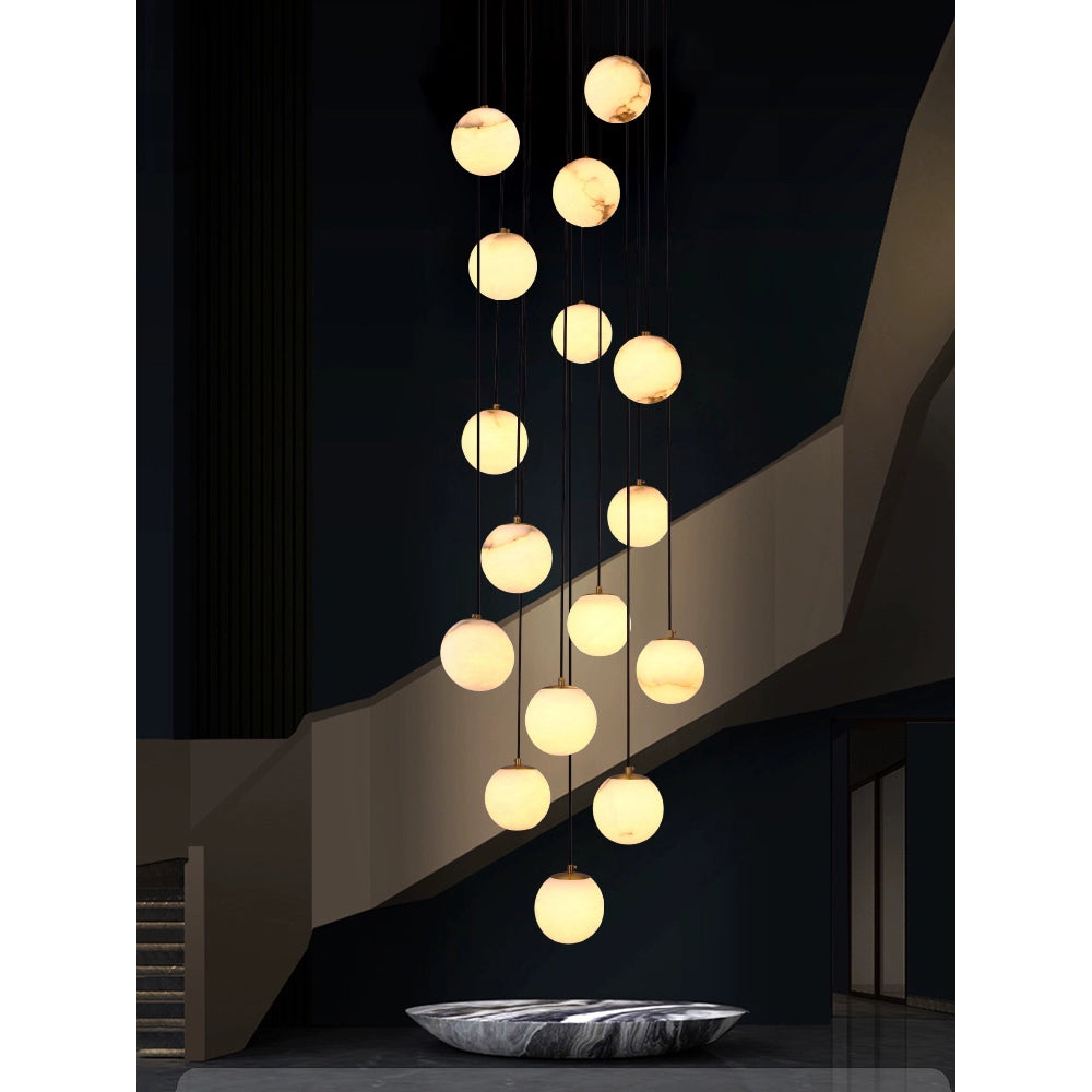 Gloruvye Lustre Métal Boules Moderne en Grappes - Neutralighting