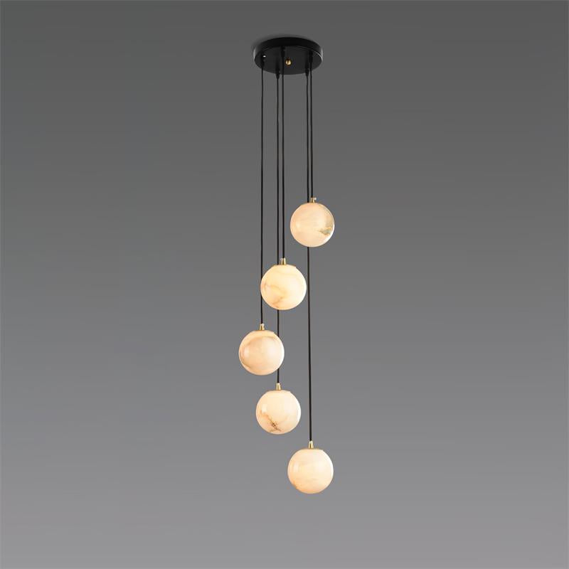 Gloruvye Lustre Métal Boules Moderne en Grappes - Neutralighting
