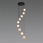 Gloruvye Lustre Métal Boules Moderne en Grappes - Neutralighting