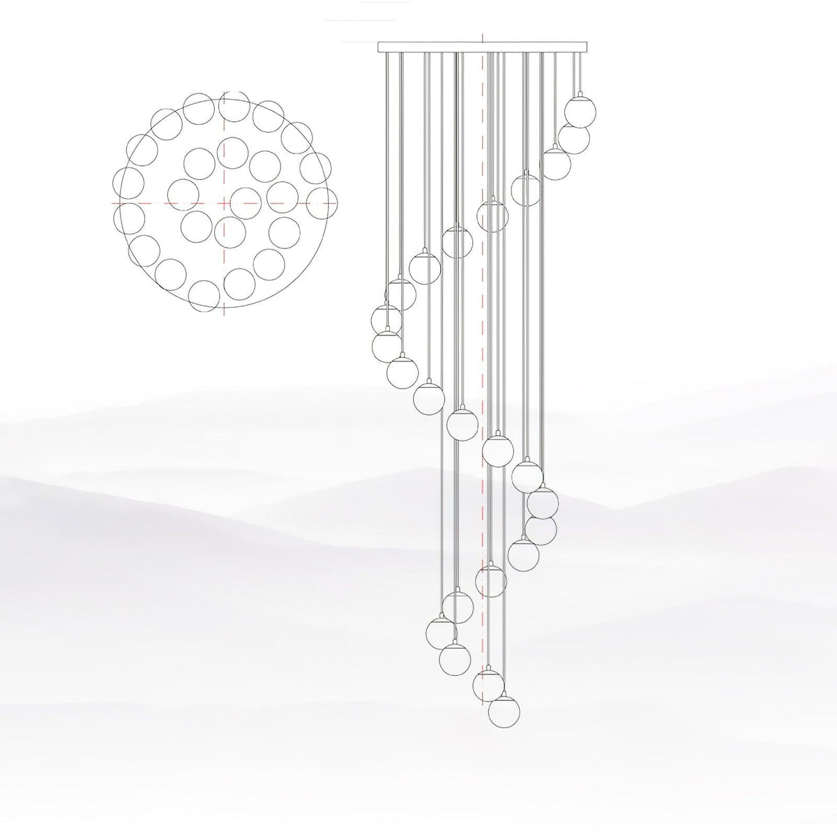Ilaria Suspension en Albâtre - Neutralighting
