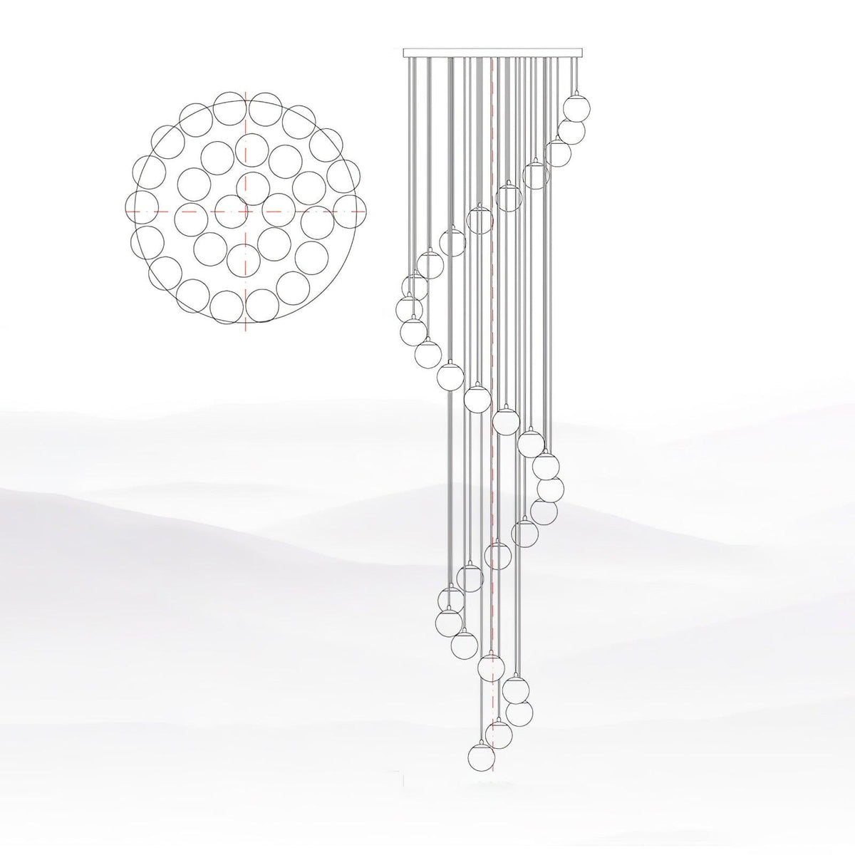 Ilaria Suspension en Albâtre - Neutralighting