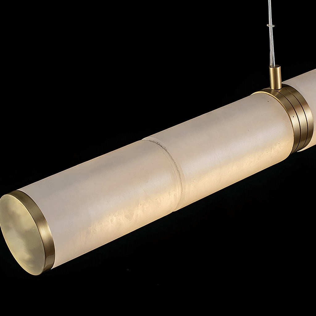 Eira Minimaliste Albâtre Linéaire Pendentif Lumière - Neutralighting