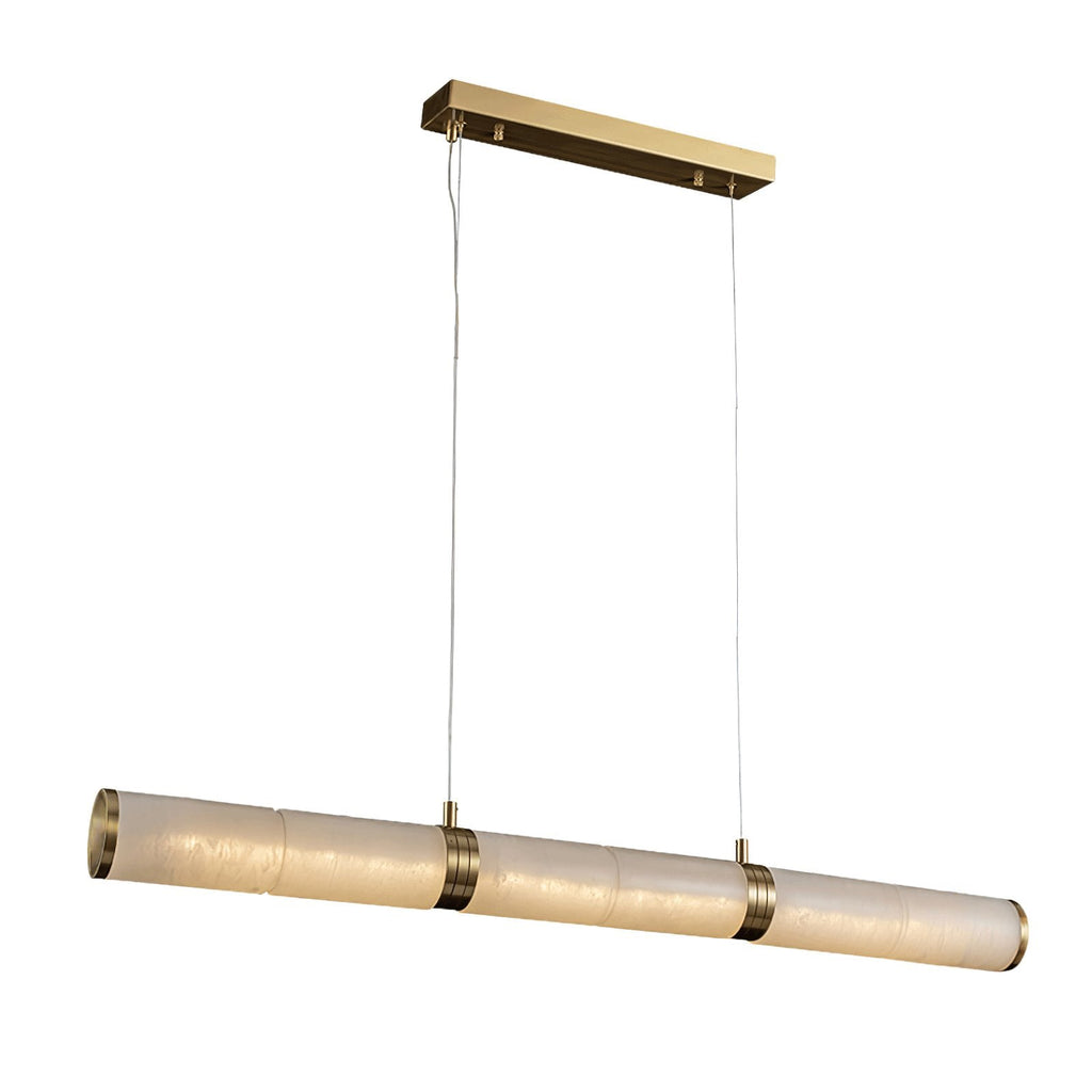 Eira Minimaliste Albâtre Linéaire Pendentif Lumière - Neutralighting