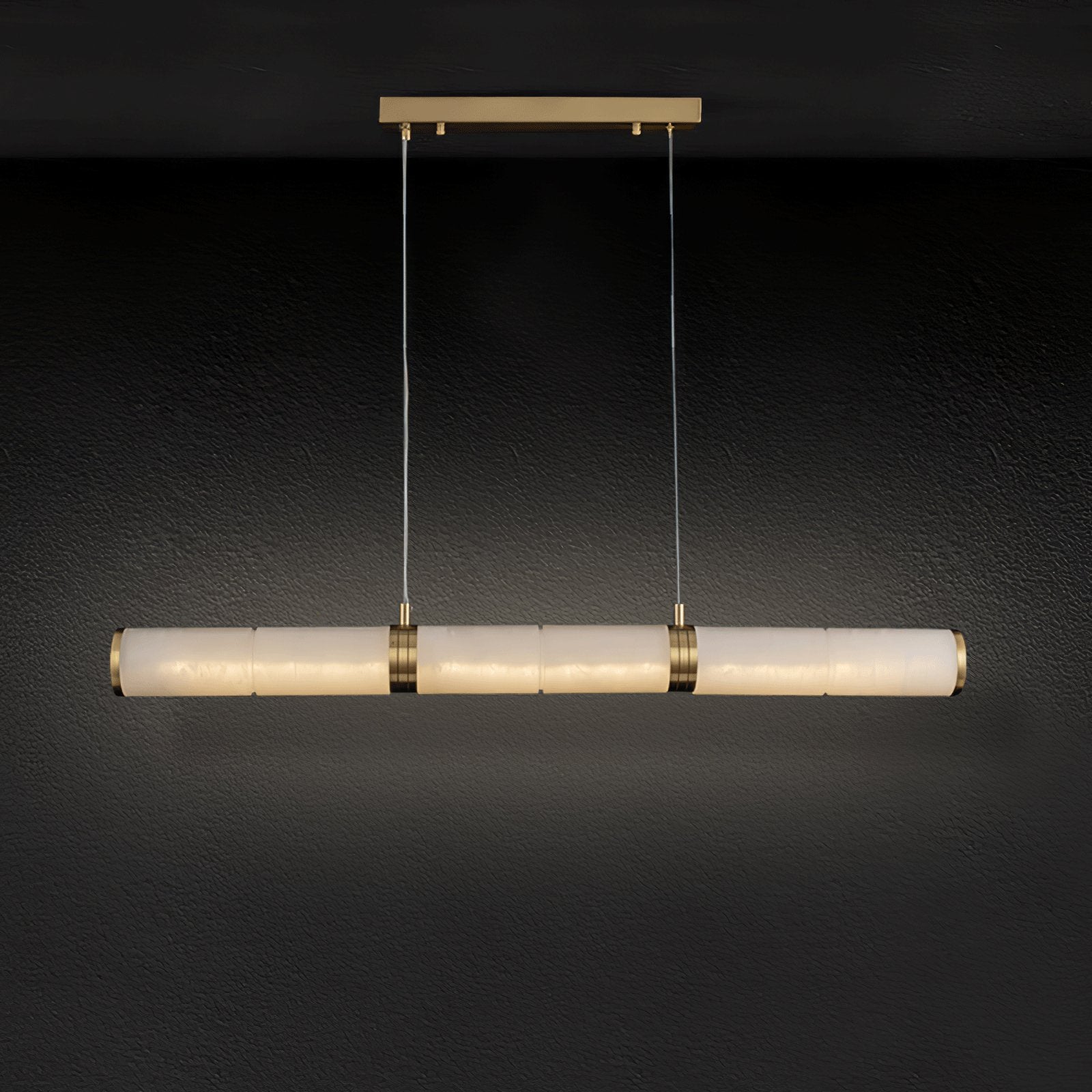 Eira Minimaliste Albâtre Linéaire Pendentif Lumière - Neutralighting