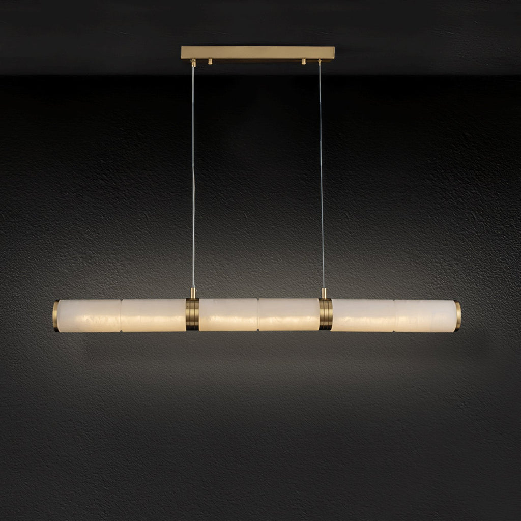 Eira Minimaliste Albâtre Linéaire Pendentif Lumière - Neutralighting