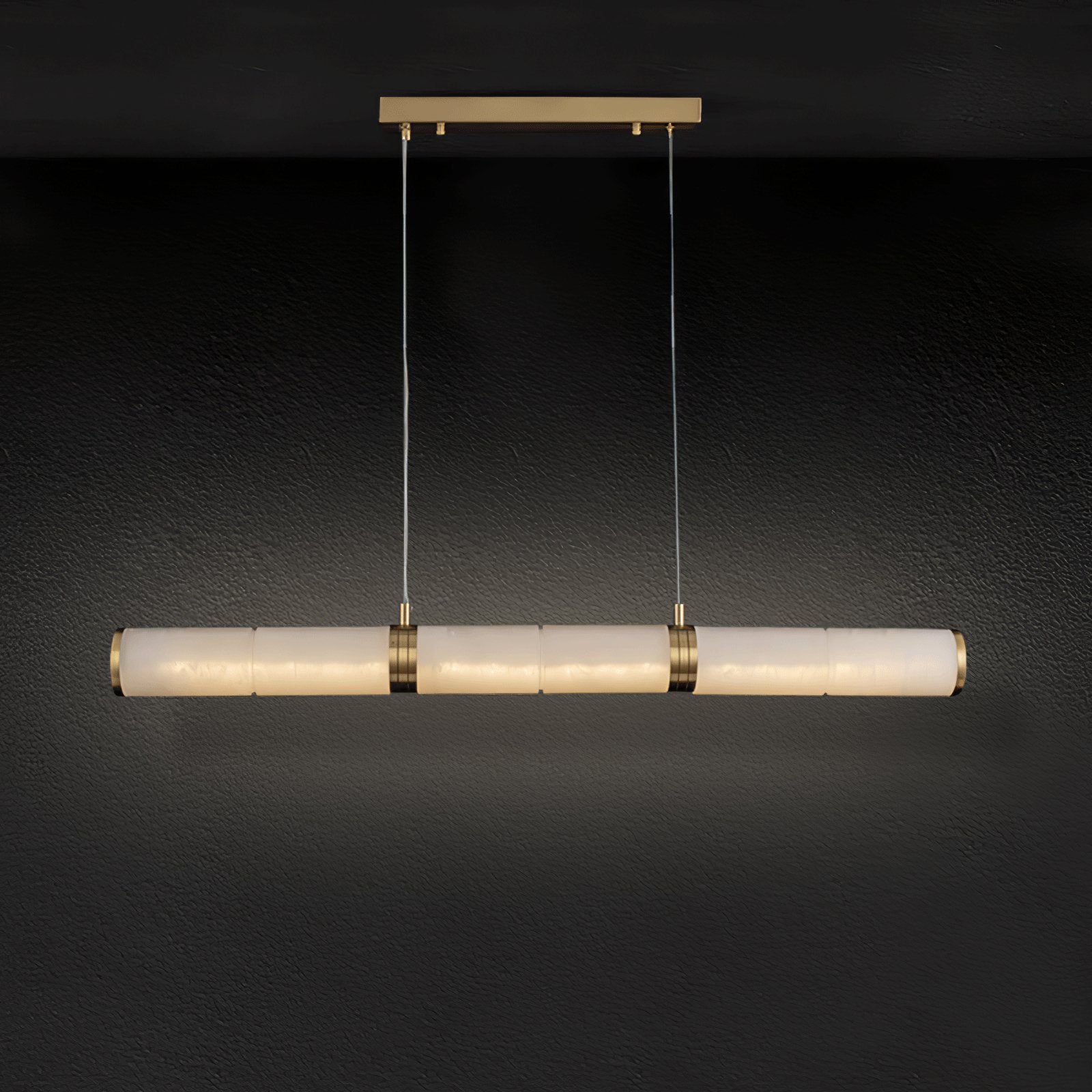 Eira Minimaliste Albâtre Linéaire Pendentif Lumière - Neutralighting