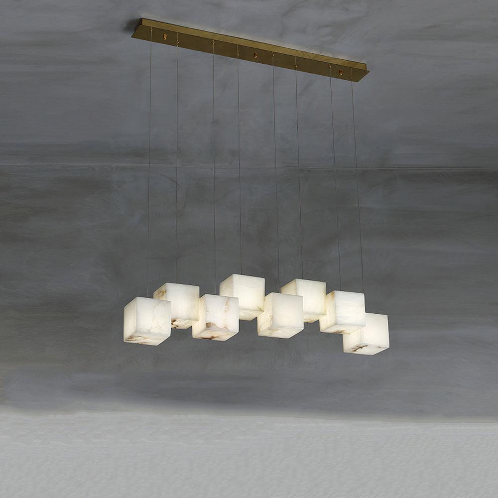 Eurraeel Chandelier Spiral en Albâtre - Neutralighting