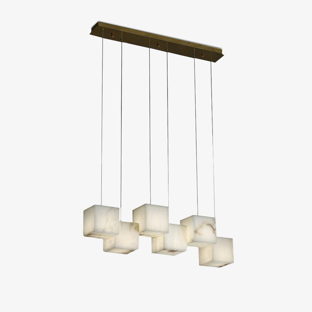 Eurraeel Chandelier Spiral en Albâtre - Neutralighting