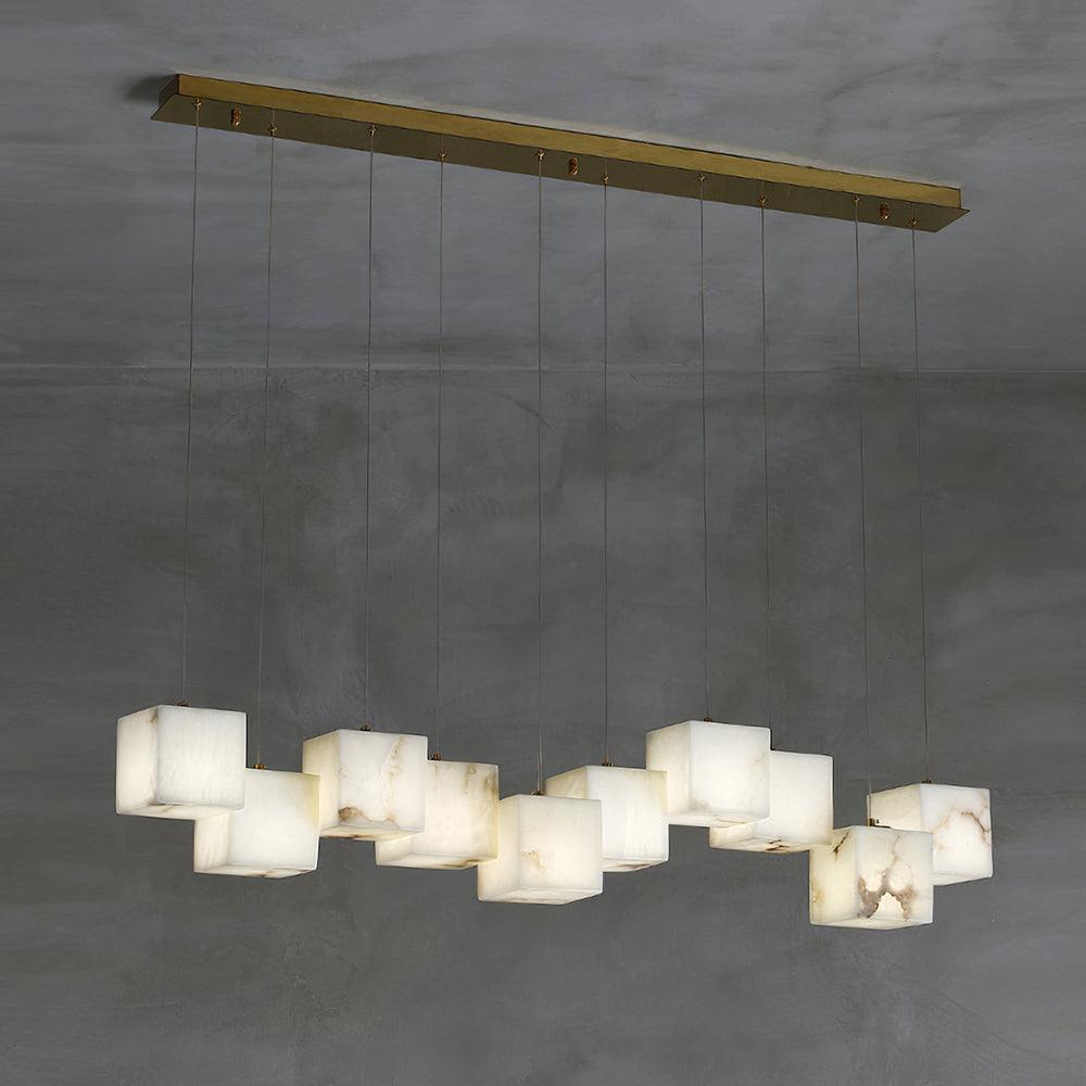 Eurraeel Chandelier Spiral en Albâtre - Neutralighting