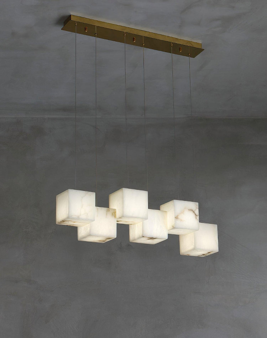 Eurraeel Chandelier Spiral en Albâtre - Neutralighting