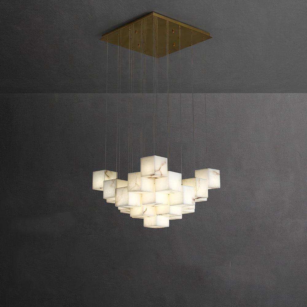 Eurraeel Chandelier Spiral en Albâtre - Neutralighting