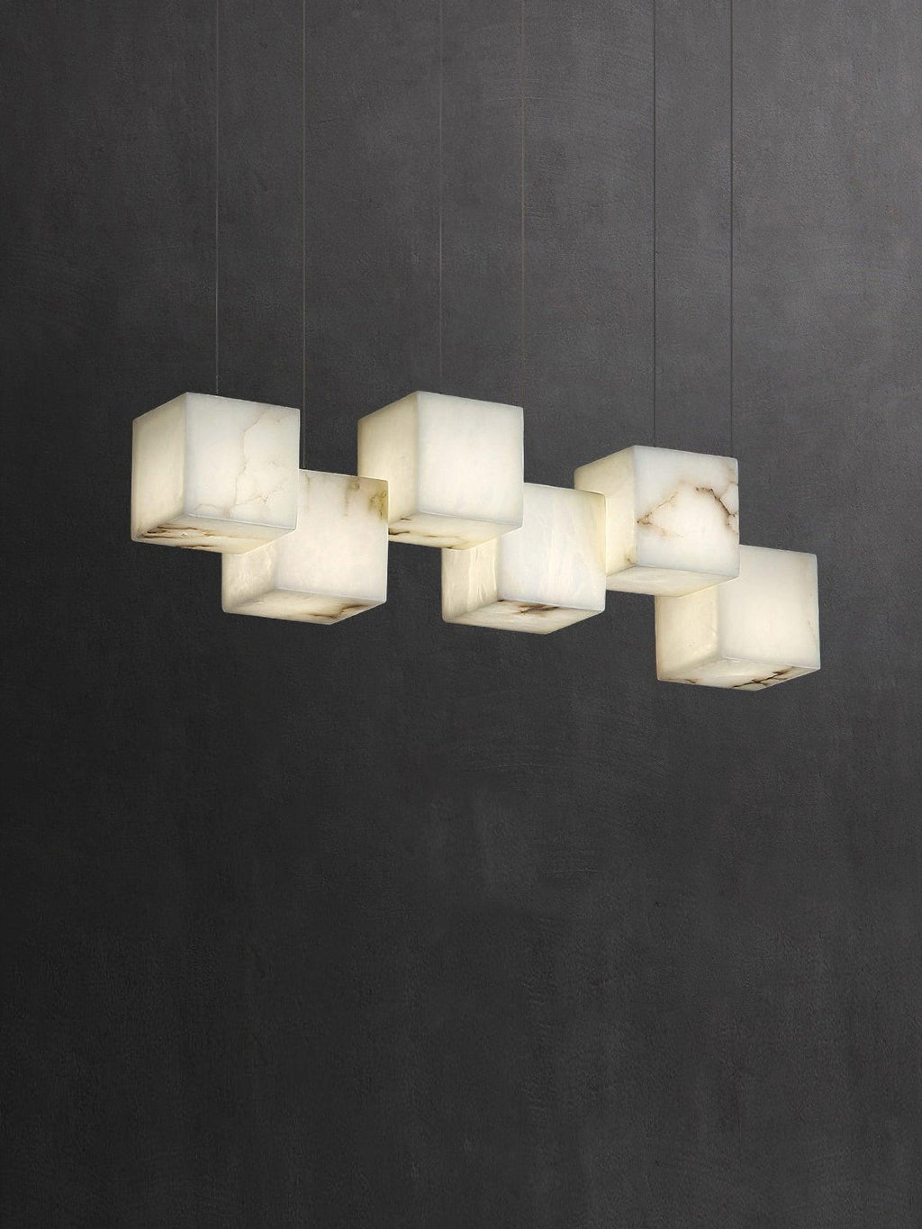 Eurraeel Chandelier Spiral en Albâtre - Neutralighting