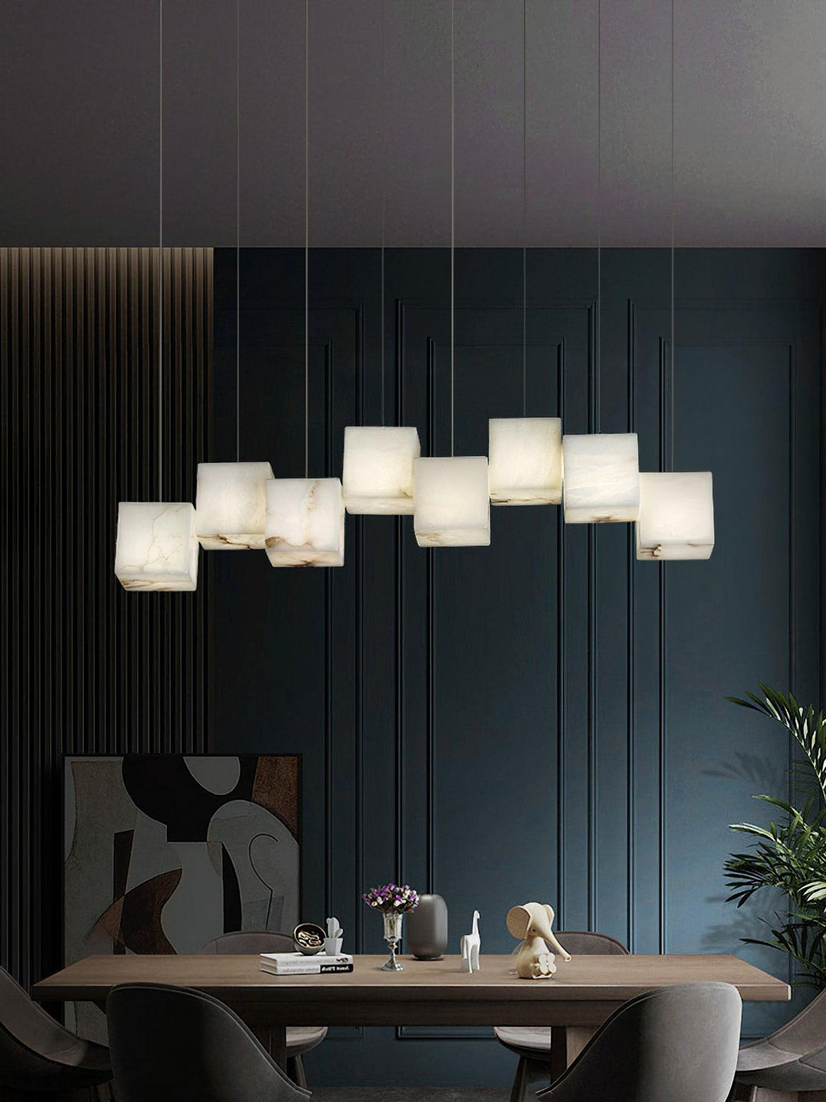 Eurraeel Chandelier Spiral en Albâtre - Neutralighting