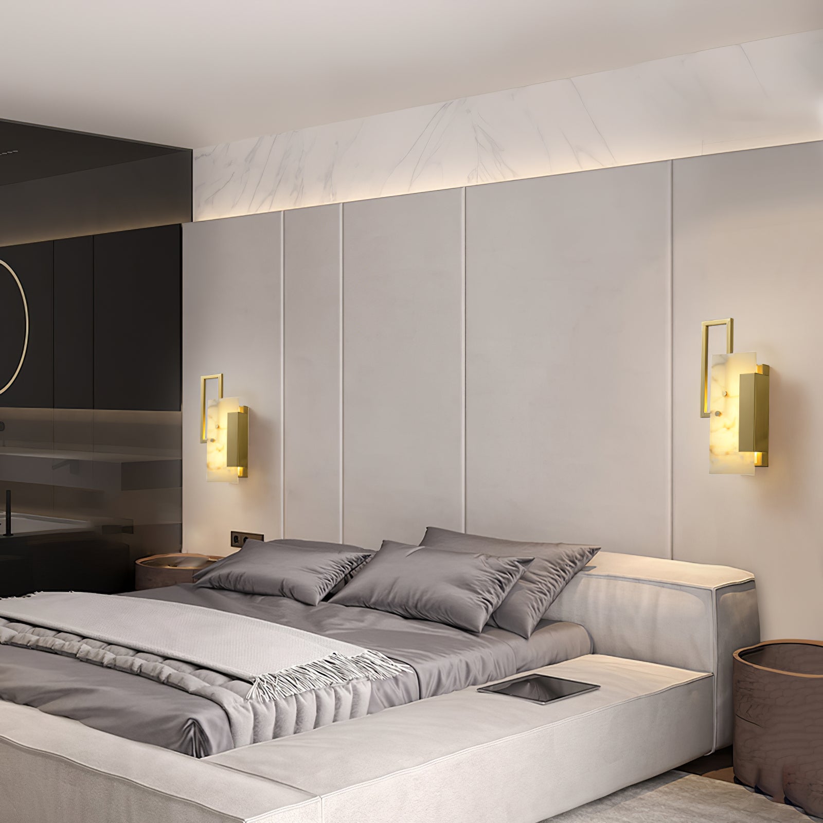 Orion Applique Murale Moderne en Albâtre - Neutralighting