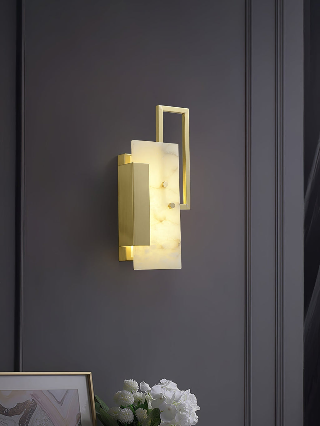 Orion Applique Murale Moderne en Albâtre - Neutralighting