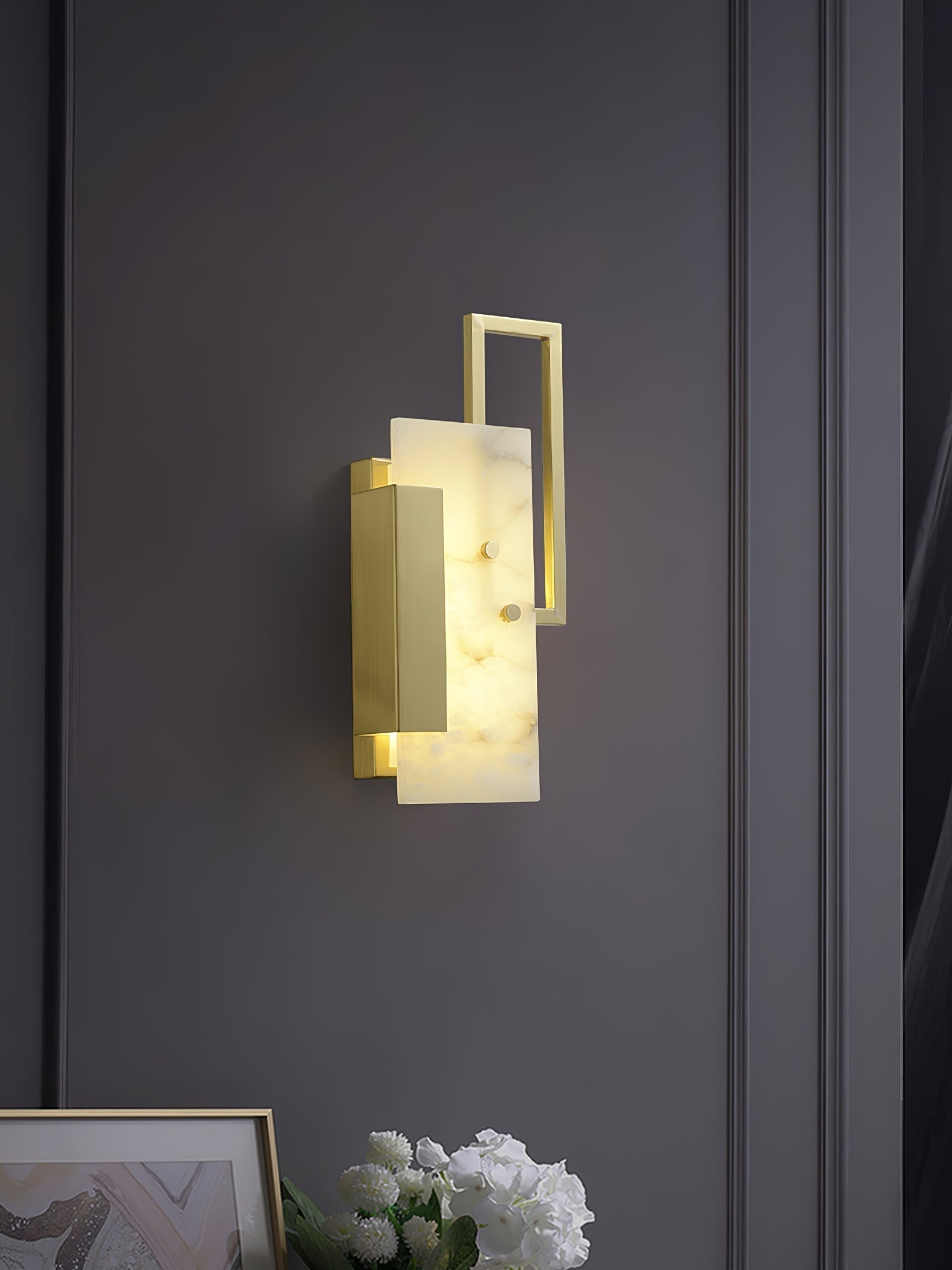 Orion Applique Murale Moderne en Albâtre - Neutralighting