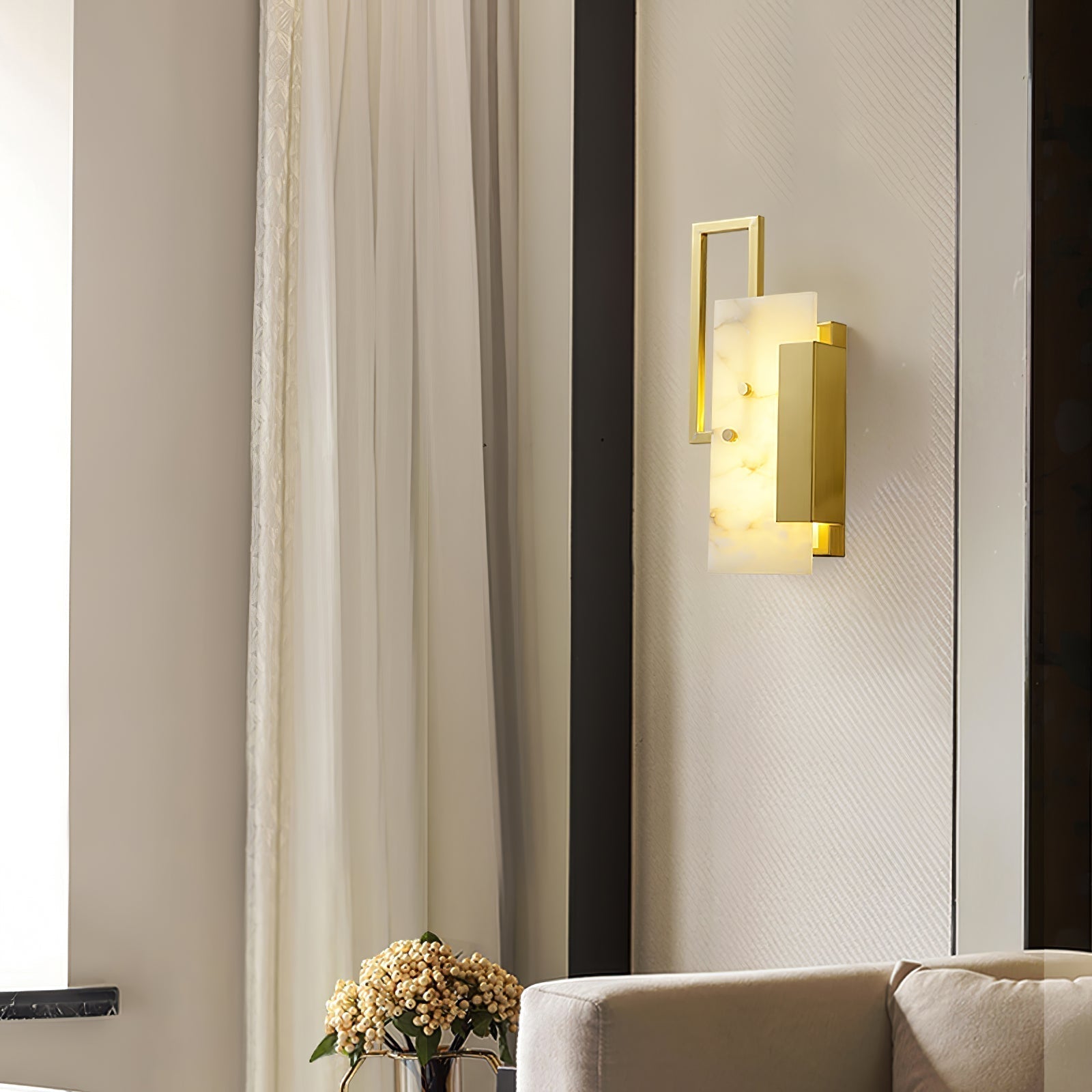 Orion Applique Murale Moderne en Albâtre - Neutralighting