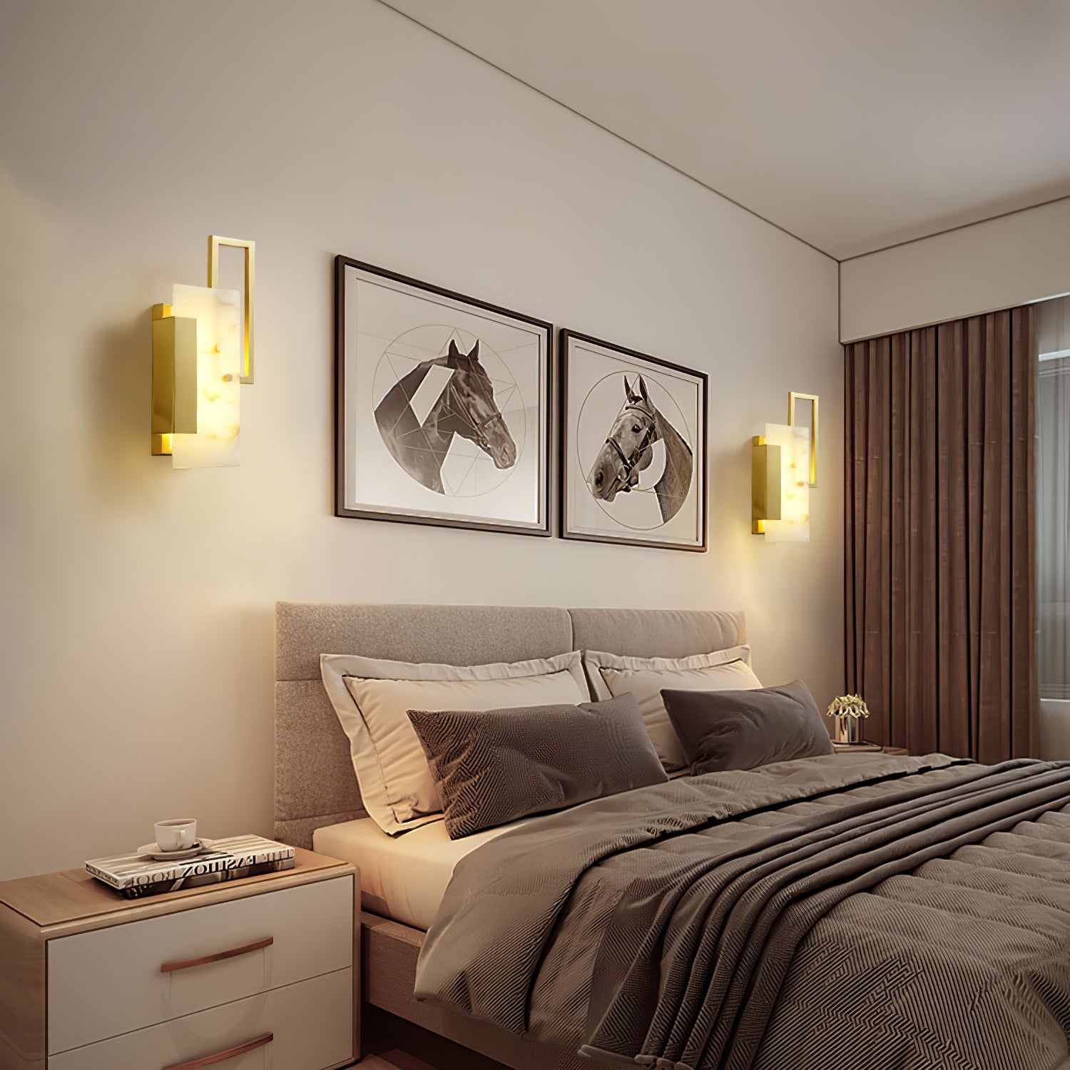 Orion Applique Murale Moderne en Albâtre - Neutralighting