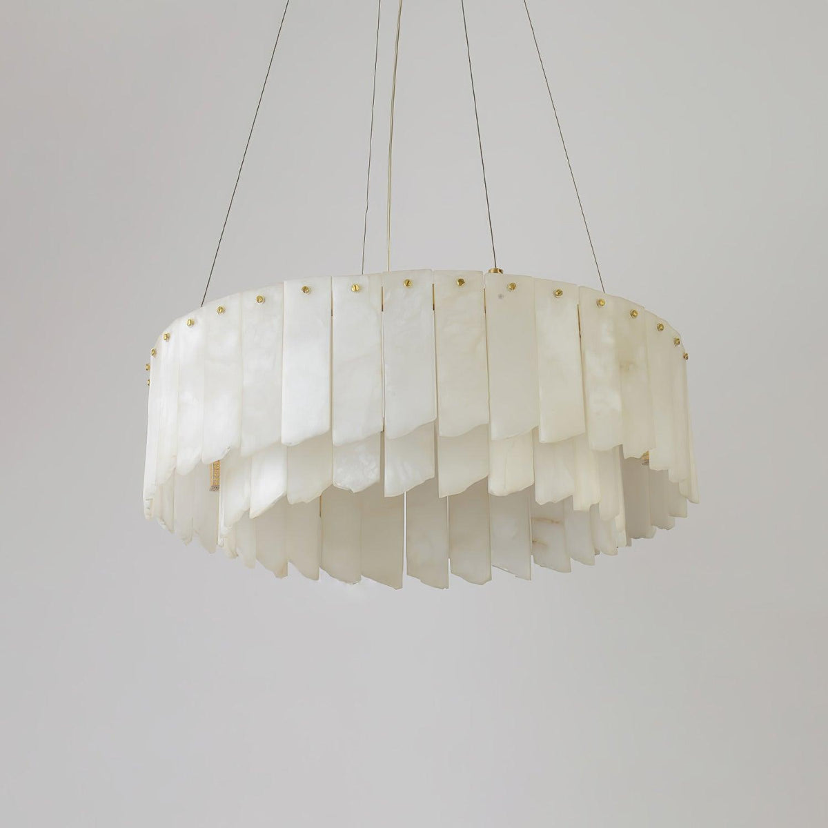 Vevelila Chandelier Moderne en Albâtre - Neutralighting
