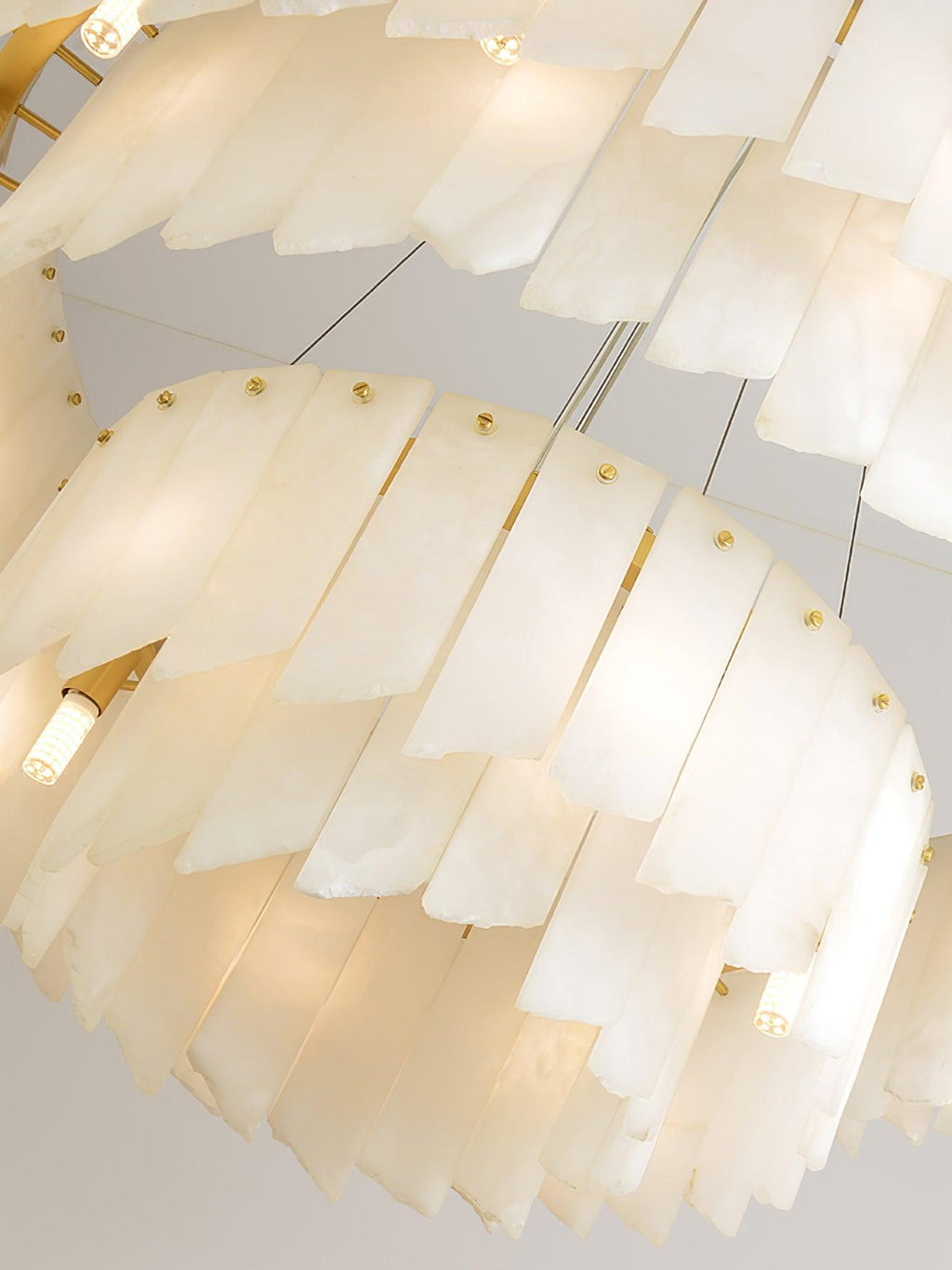 Vevelila Chandelier Moderne en Albâtre - Neutralighting
