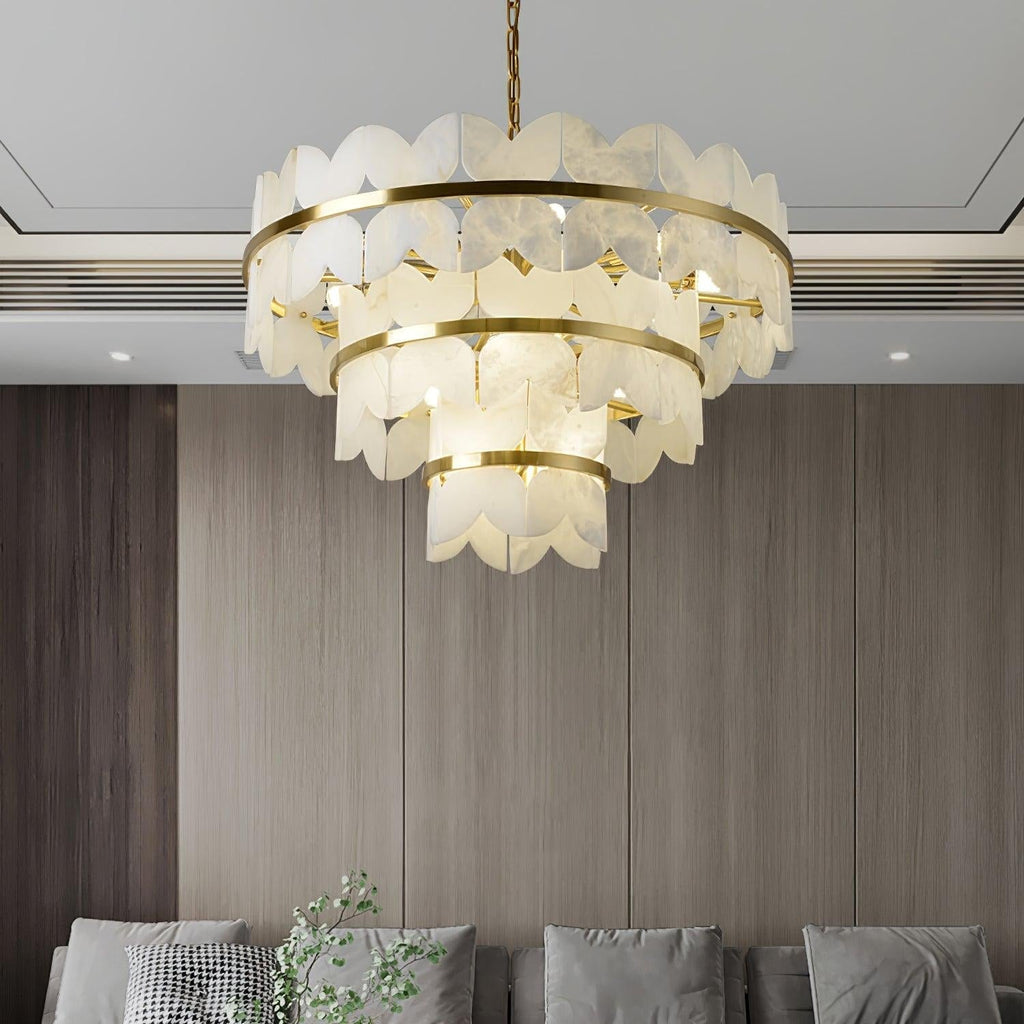 Seraphina Chandelier Albâtre Vintage - Neutralighting