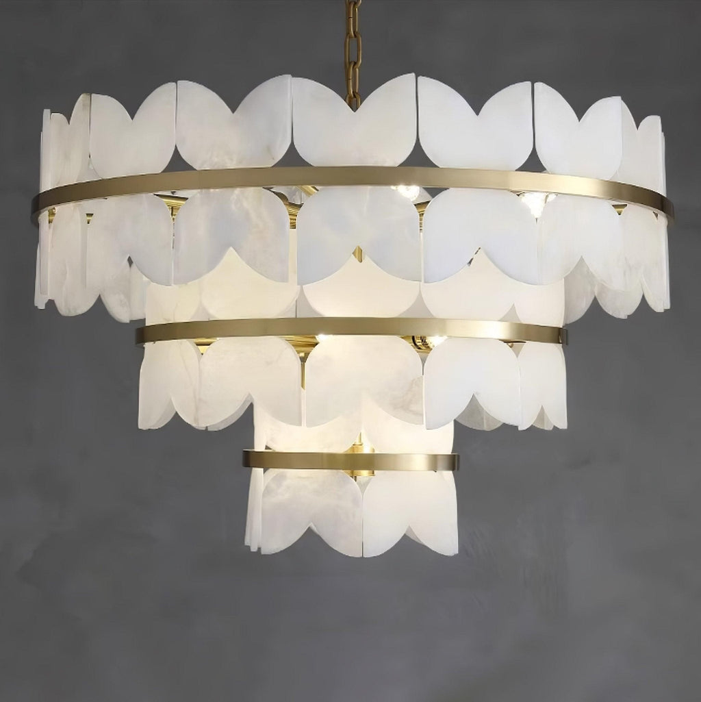 Seraphina Chandelier Albâtre Vintage - Neutralighting