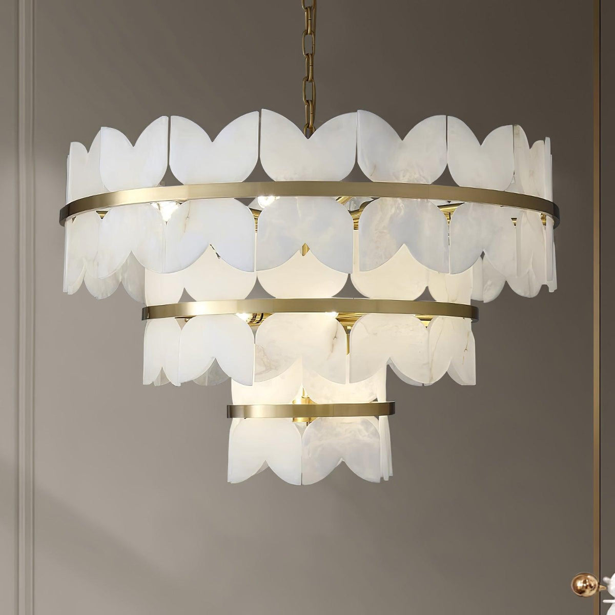 Seraphina Chandelier Albâtre Vintage - Neutralighting