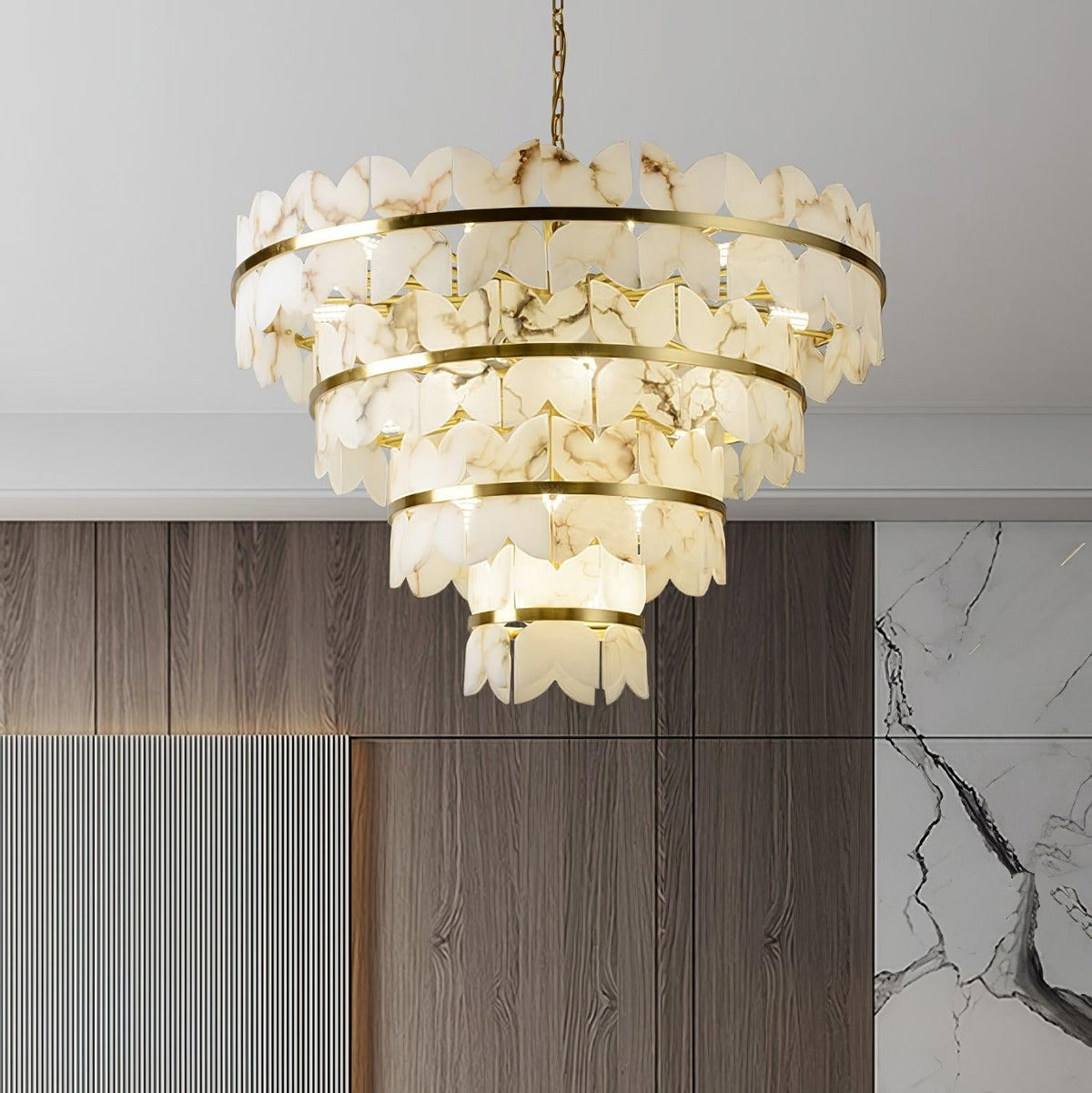 Seraphina Chandelier Albâtre Vintage - Neutralighting