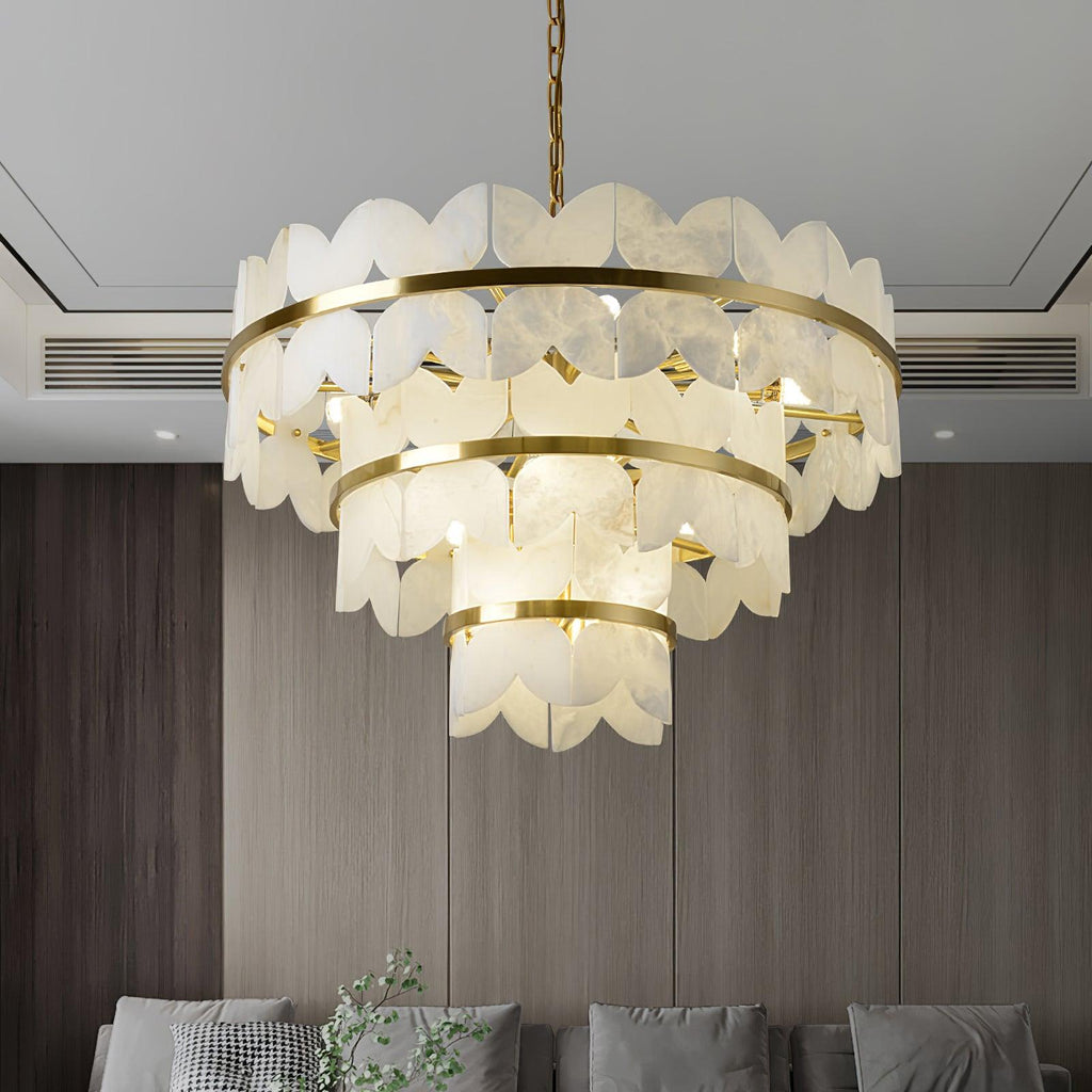 Seraphina Chandelier Albâtre Vintage - Neutralighting
