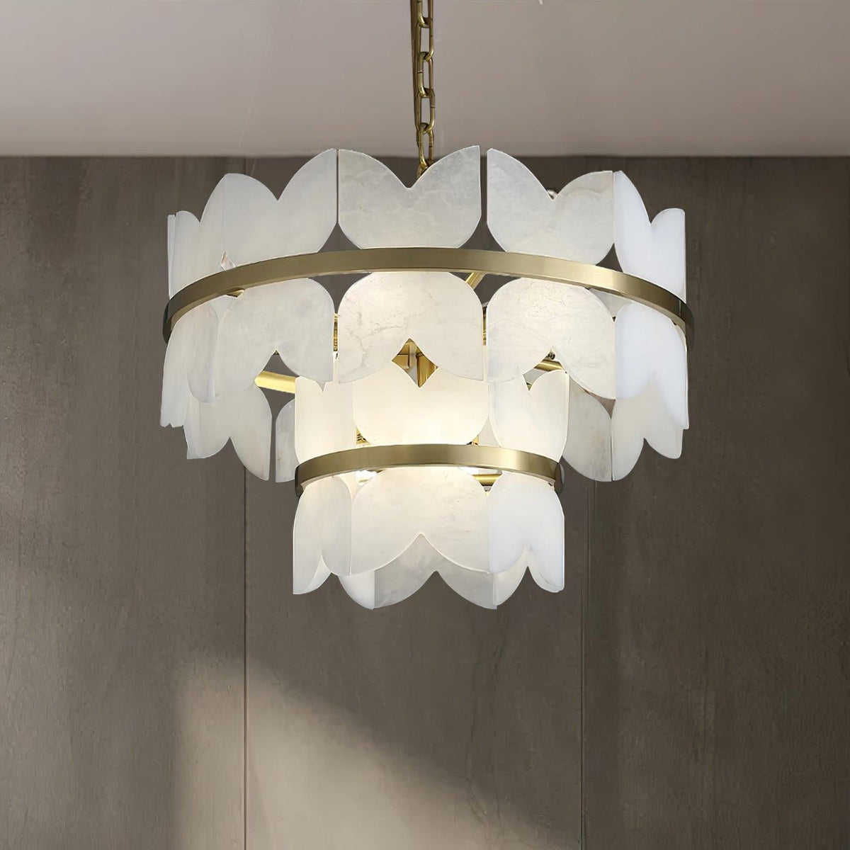 Seraphina Chandelier Albâtre Vintage - Neutralighting