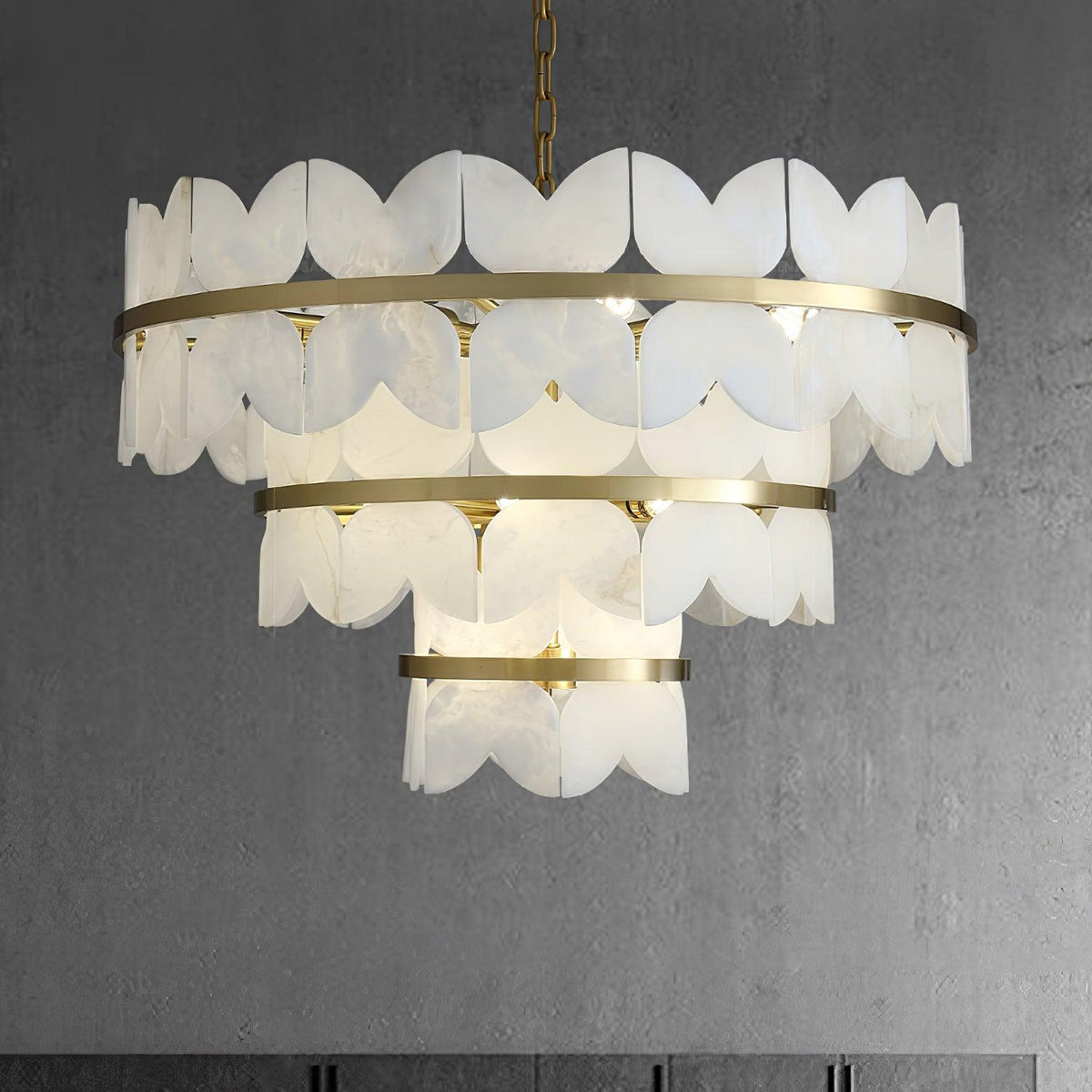 Seraphina Chandelier Albâtre Vintage - Neutralighting