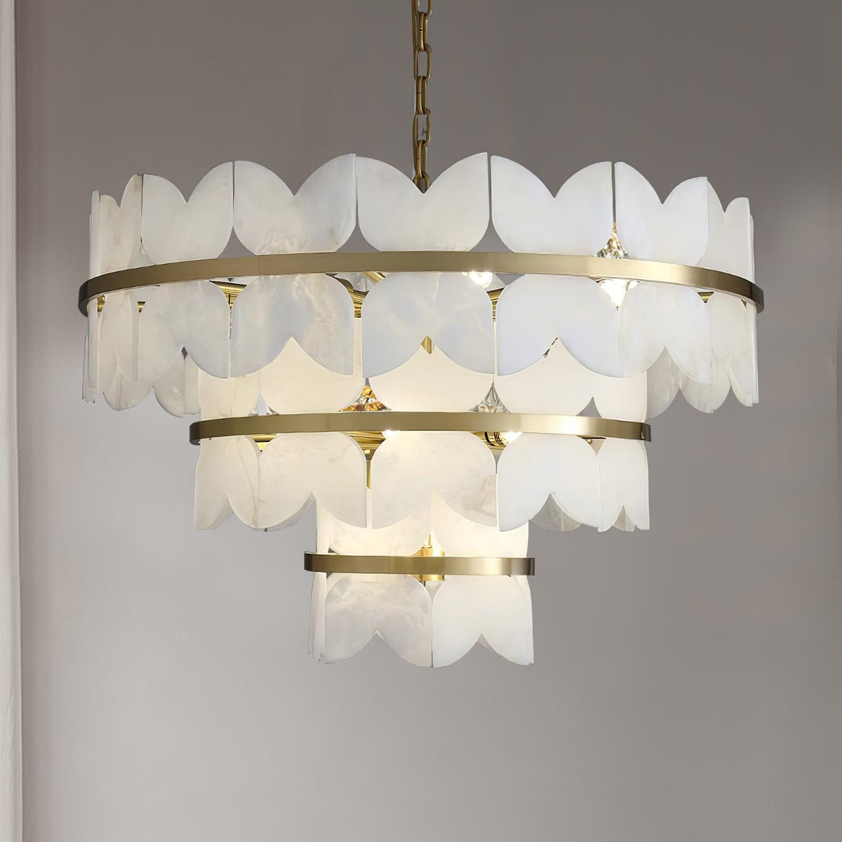 Seraphina Chandelier Albâtre Vintage - Neutralighting