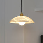 Delin Suspension Dôme en Albâtre & Laiton - Neutralighting
