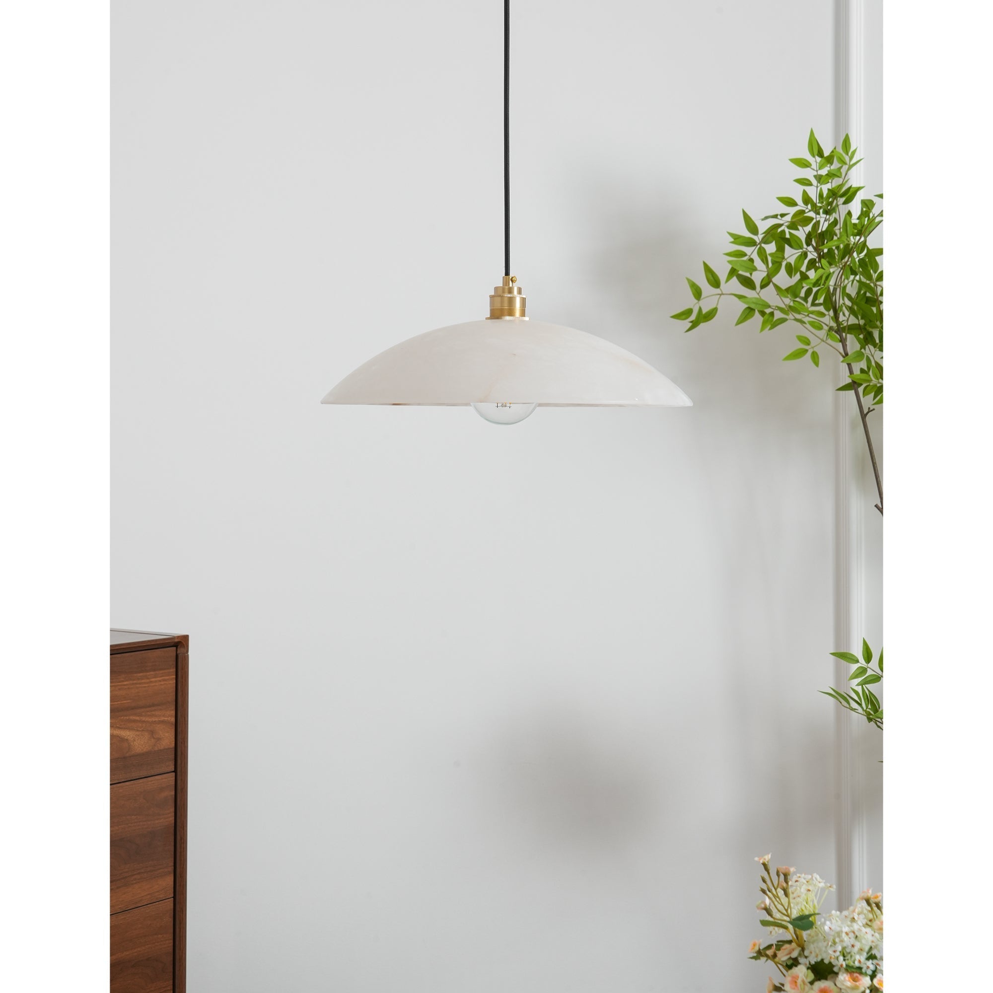 Nerea Suspension Lampe en Albâtre Minimaliste - Neutralighting